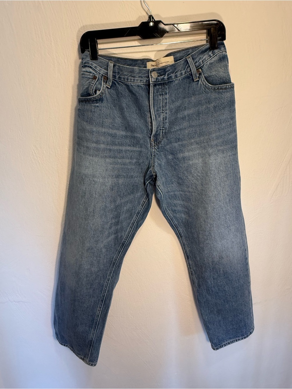 GAP Women's Vintage Straight Classic Button-Front Denim Jeans